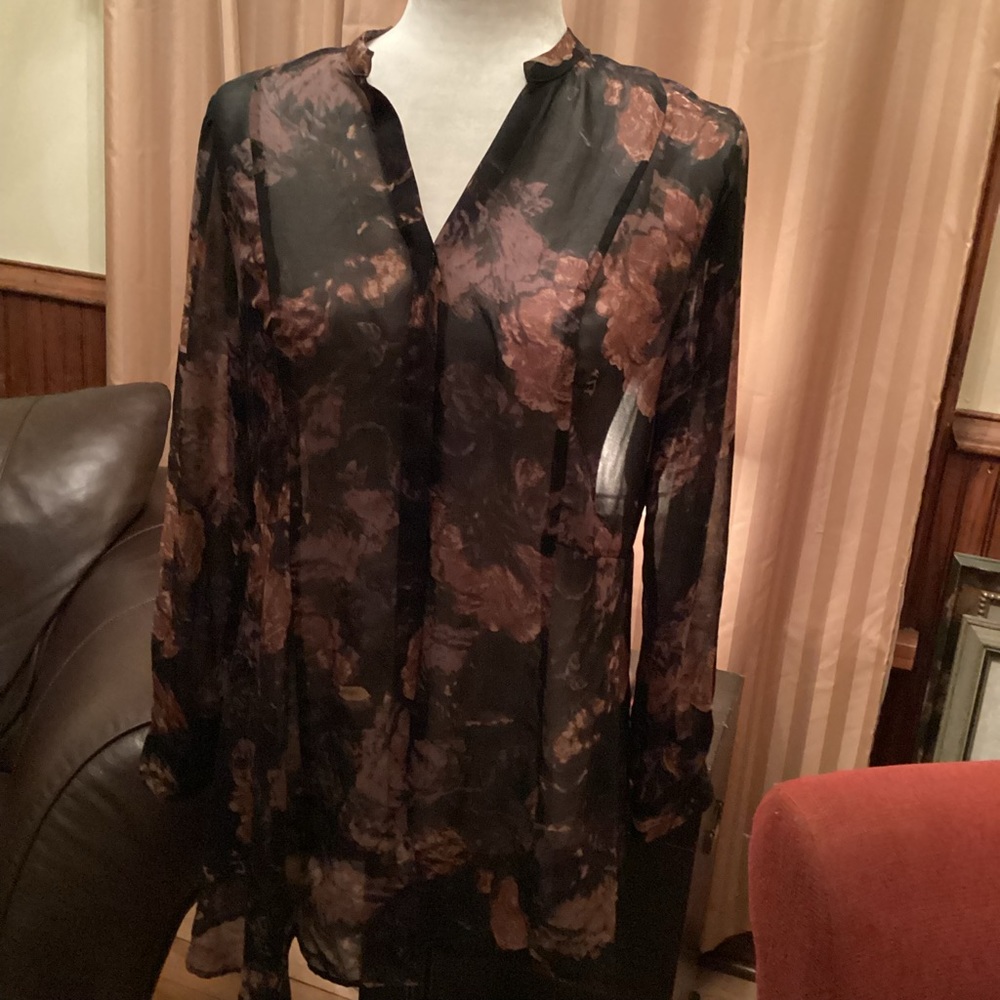 Almost sheer blouse